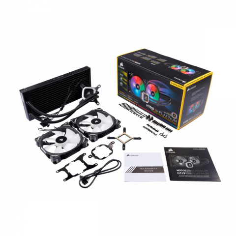 Chłodzenie wodne Corsair H115i PLATINUM RGB Hydro Series 280mm Chłodzenie wodne Corsair H115i PLATINUM RGB Hydro Series 280mm