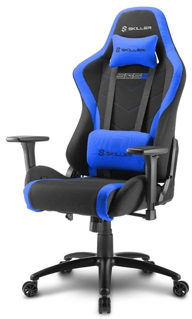 Fotel Sharkoon SKILER SGS2 Black-Blue - materiałowy