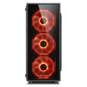 Obudowa Sharkoon TG4 Red Tempered Glass
