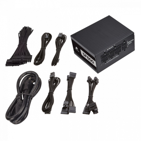 Zasilacz Corsair SF600 600W 80 PLUS Platinum (CP-9020182-EU) Zasilacz Corsair SF600 600W 80 PLUS Platinum (CP-9020182-EU)