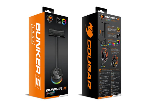 Stojak na słuchawki Cougar Bunker S RGB Stojak na słuchawki Cougar Bunker S RGB