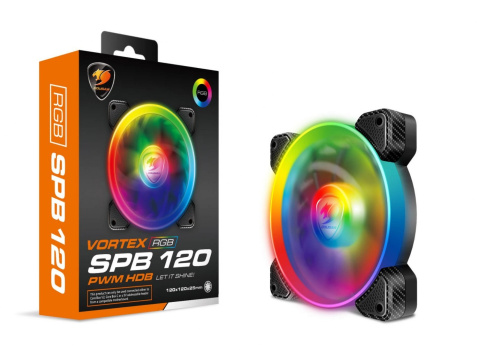Wentylator Cougar Vortex RGB SPB PWM 120 (3MSPB120.0001) Wentylator Cougar Vortex RGB SPB PWM 120 (3MSPB120.0001)