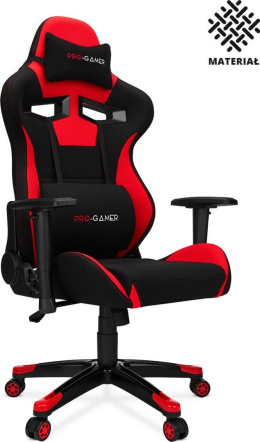 Fotel gamingowy PRO-GAMER Aguri+ Czarno-Czerwony