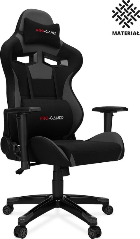 Fotel gamingowy PRO-GAMER Aguri+ Czarno-szary