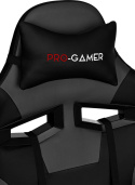 Fotel gamingowy PRO-GAMER Aguri Czarno-szary