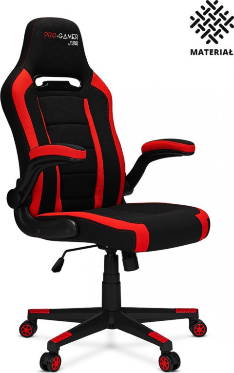 Fotel gamingowy PRO-GAMER Atilla+ Czarno-czerwony Fotel gamingowy PRO-GAMER Atilla+ Czarno-czerwony
