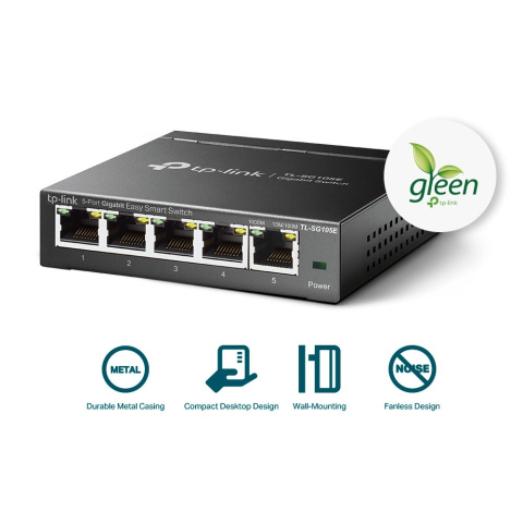 Switch TP-Link 5p TL-SG105E Switch TP-Link 5p TL-SG105E