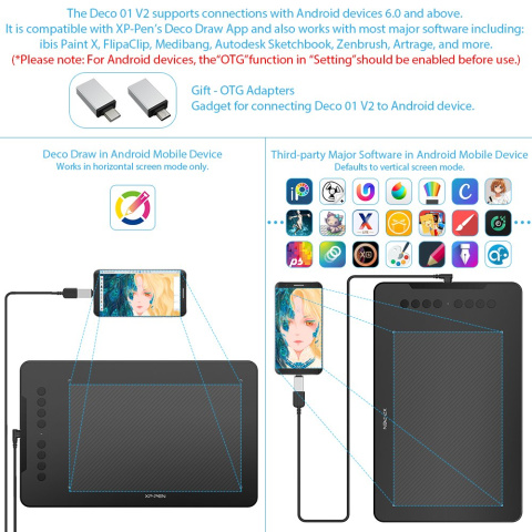 Tablet graficzny XP-PEN Deco 01 V2 Tablet graficzny XP-PEN Deco 01 V2