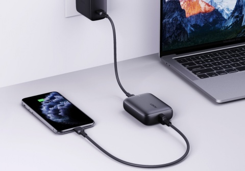 Ładowarka Aukey PB-N83 Basix Mini USB C czarna 10000 mAh