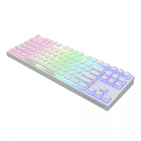 Klawiatura Dark Project KD87A White PBT Pudding Optic. g3ms