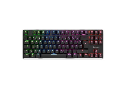 podświetlana klawiatura sharkoon purewriter tkl rgb