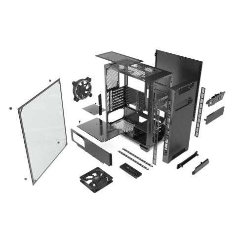 Obudowa SilentiumPC Armis AR3 TG RGB CZARNY (SPC200)