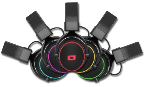 Słuchawki Lioncast LX55 USB RGB (15509)