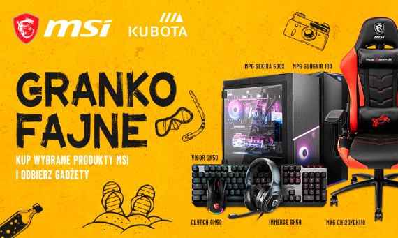 MSI Granko Fajne Kubota - zgarnij koszulkę i klapki w promocji