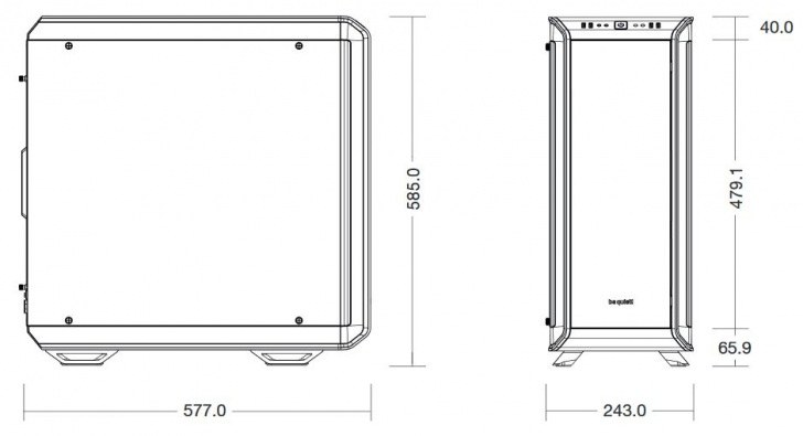 Be Quiet Dark Base Pro Wymiary